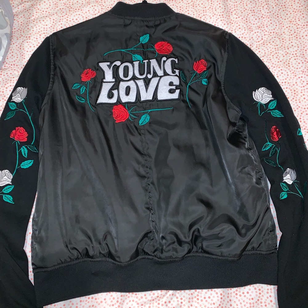 Forever 21 “Young Love” Bomber Jacket